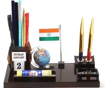 Acrylic Pen Stand Office Study Table Stylish 