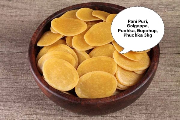 Pani Puri, Golgappa, Puchka, Gupchup, Phuchka 3kg