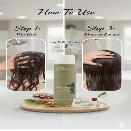 Sur La Femme - Argan Shampoo (300 Ml)