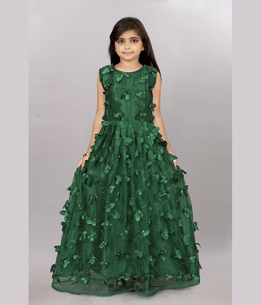 JULEE Net Gown For Girls ( Pack of 1 , Black )