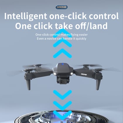 E88 RC Drone with Dual 4K HD Camera, Double Battery, Foldable Design, Altitude Hold, Headless Mode, 360° Flip | Remote & App Control Drone for Kids & Beginners