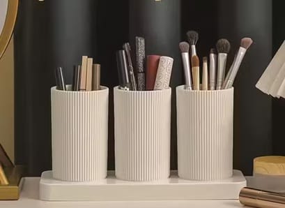 Modern Desk Organizer – Elegant Desktop Stationery Storage Holder | Office & Study Table Organizer