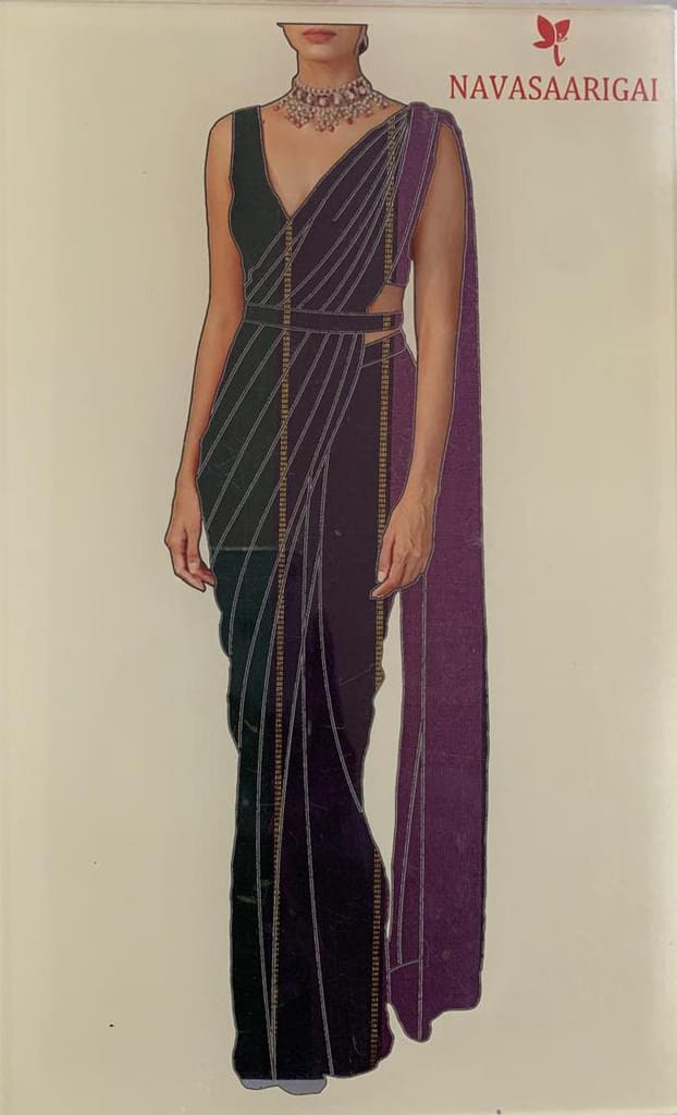 NVDHSS039- Blue Color Dobby Silk Saree - Sarees | Buy online on ZillyBuy
