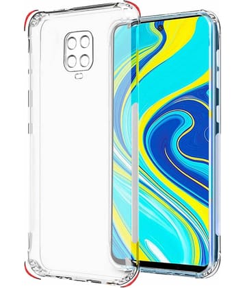 Case Vault Covers - Transparent Silicon Silicon Soft cases Compatible For POCO M2 Pro ( Pack of 1 )