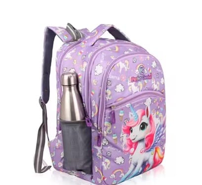 Kids School Bag for Boys & Girls (3–9 Years) | Waterproof Lightweight Backpack – Lavender