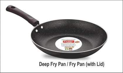 Dollar Non Stick Deep Fry Pan with Lid - 28 CM