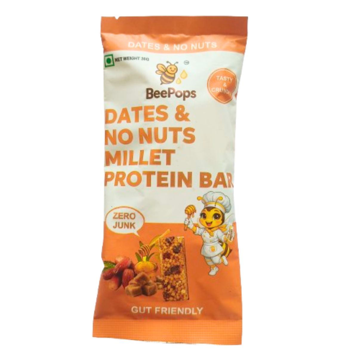 BeePops Protein  Bars-Dates & No Nuts  (30G)