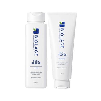 Biolage Full Rescue Small 2-Step Combo For Hair Breakage, 74% Resistance To Hairfall (200ml + 100ml) 