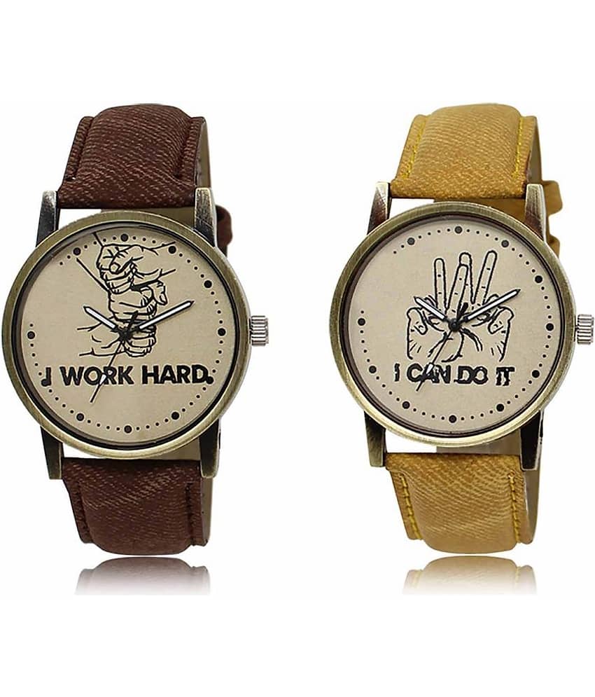 Lorem - Analog Watch Watches Combo For Men and Boys ( Pack of 2 )
