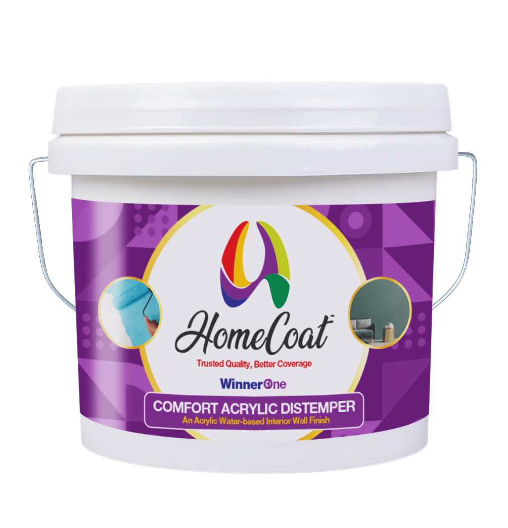 HomeCoat Comfort Acrylic Distemper Interior Wall Finish