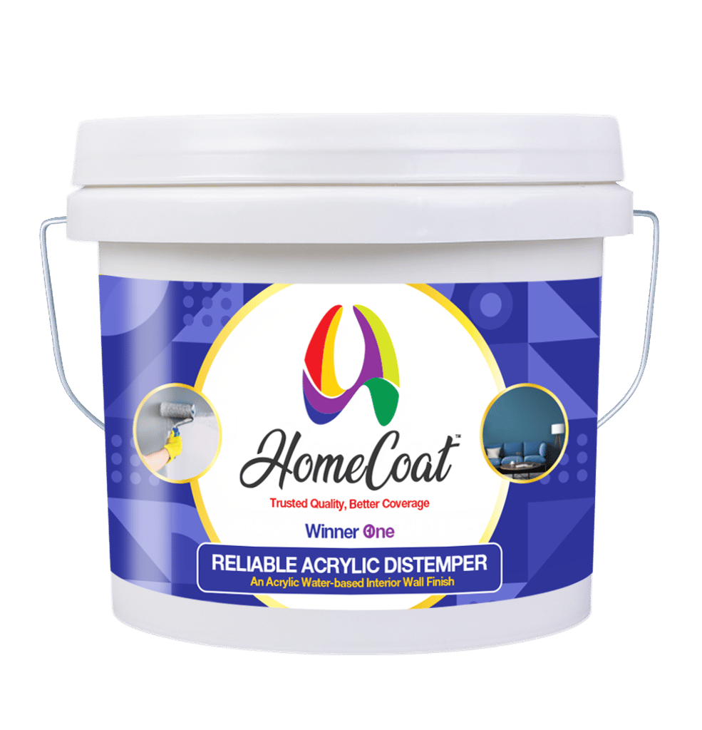 HomeCoat Reliable Acrylic Distemper  - Paint and Wallpapers | Buy online on ZillyBuy