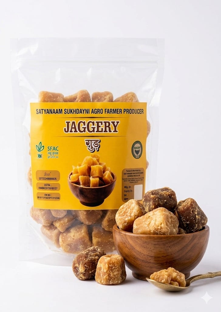 Satyanaam Sukhdayni Jaggery Cubes 1 kg Natural Sweetener