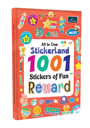 All-in-One Stickerland 1001 Reward Sticker Book for Kids, Toddlers and Children | Fun Activity and Learning - 3+ Years