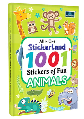 All-in-One Stickerland 1001 Animal Sticker Book for Kids, Toddlers and Children | Fun Activity and Learning - 3+ Years