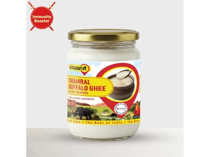 KisaanSay Chambal Desi A2 Buffalo Ghee - 500 Millilitre KisaanSay Chambal Desi A2 Buffalo Ghee - 500 Millilitre