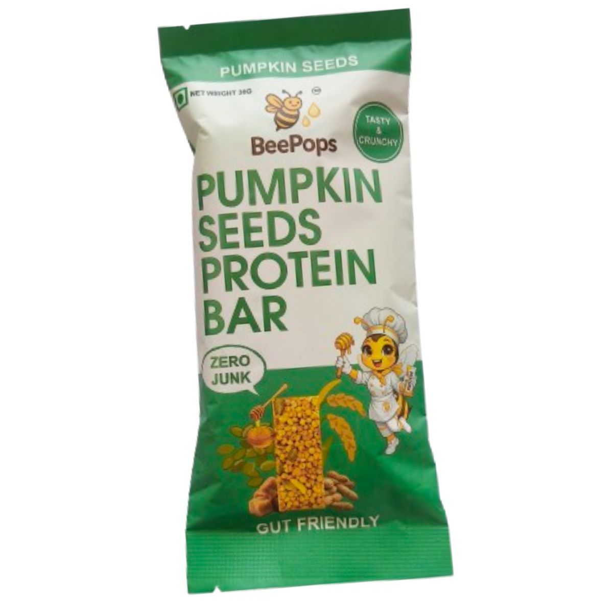 BeePops Protein  Bars- Pumpkin Seeds (30G)