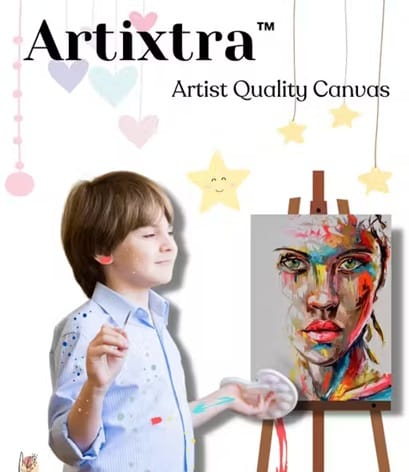 Canvas Board 5x5 Inch Pack of 9 for Painting & Art Practice