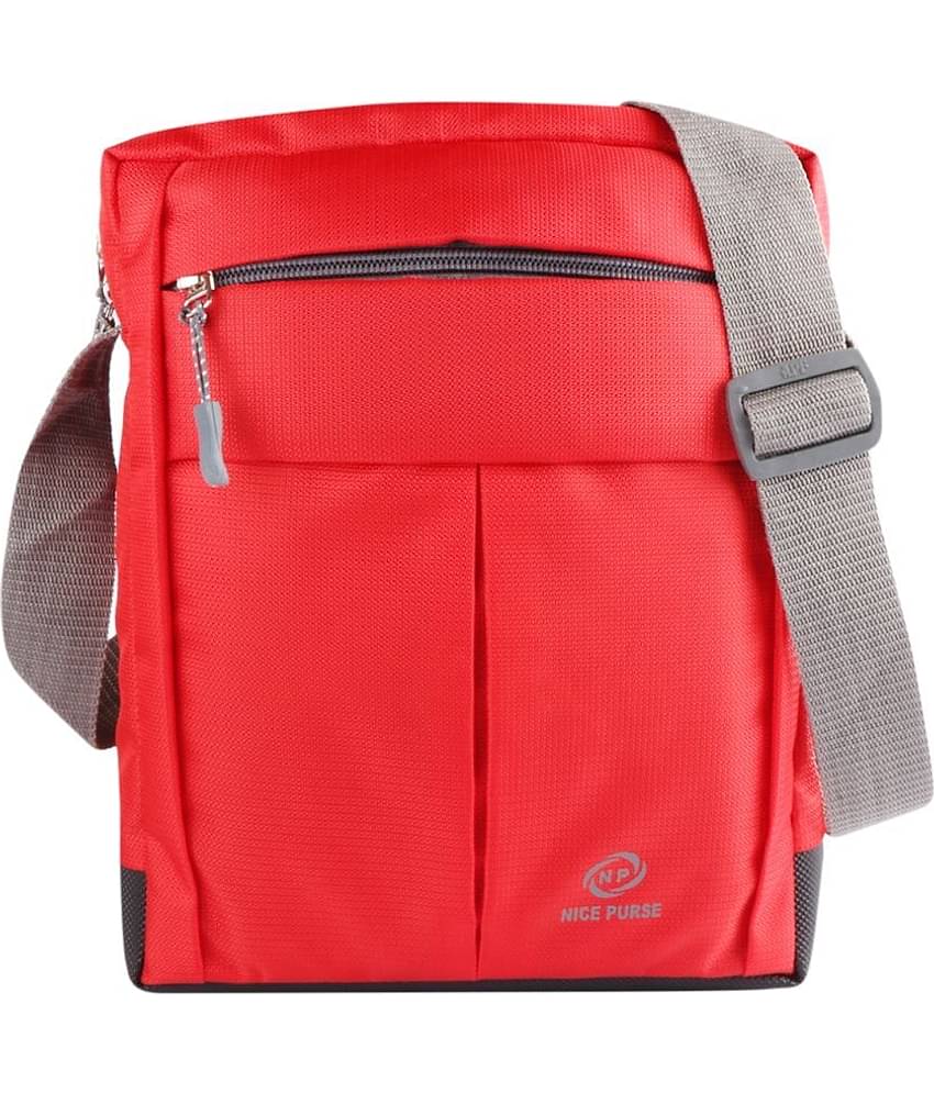 Nice Purse Red Solid Messenger Bag