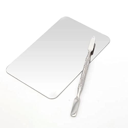 Elecsera Makeup Palette Spatula Rectangle Shape Foundation Mixing Plate Tool