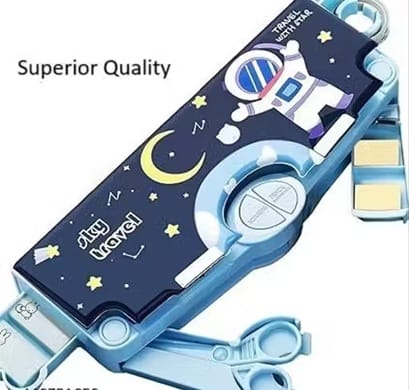 Multifunctional Pencil Box for Kids with Compartments & Accessories Organizer