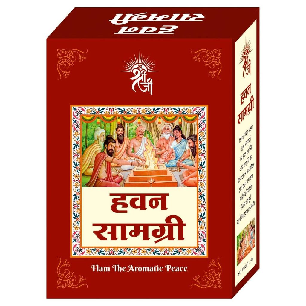 Shri ShriJi Premium Havan Samagri - Pack of 3 (250g each) | Traditional Aromatic Ritual Blend for Pooja, Hawan & Vedic Rituals | Pure & Natural Herbal Ingredients