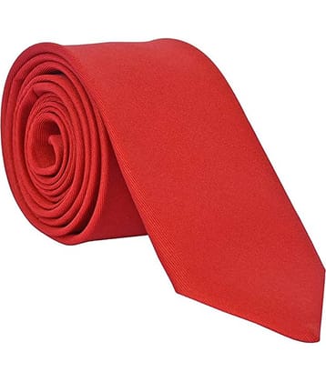 PENYAN Red Plain Cotton Necktie