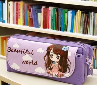 Beauty W Purple Pencil Box – Stylish Stationery Storage Case