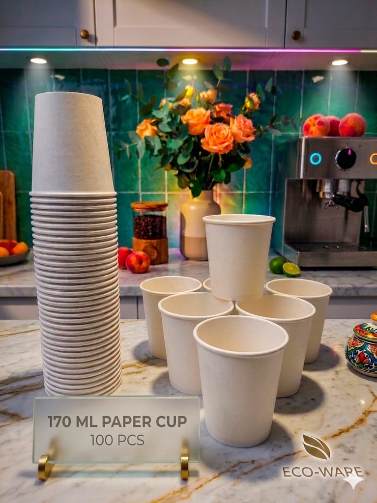 Eco-Friendly Paper Cup for every Occasion 170 ml (100 Cups)