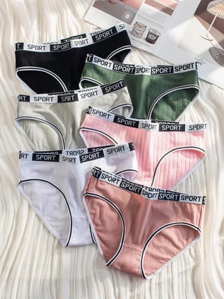 Premium Imported Underwear - Women Pack Of 6 Briefs-M / Multicolour
