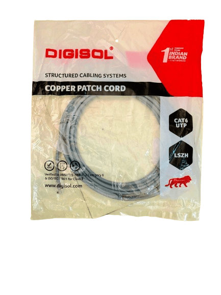 Copper Patch Cord Cat6 UTP, 3 Meter (Pack of 1 Piece)