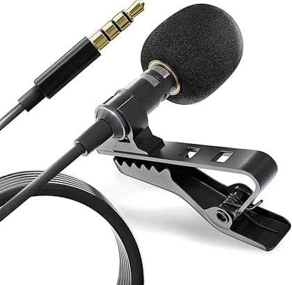 Wired Collar Mic for Mobile, YouTube, Singing & PC | Lavalier Microphone with Noise Filter for Smartphones, DSLR, Laptop & Audio Recording Wired Collar Mic for Mobile, YouTube, Singing & PC | Lavalier Microphone with Noise Filter for Smartphones, DSLR, Laptop & Audio Recording