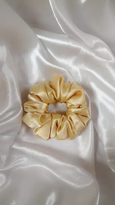 Multicolor Satin Hair Scrunchies (Set of 3) - Anti-Hair Breakage & Frizz-Free Silk-Like Hair Ties for Women & Girls