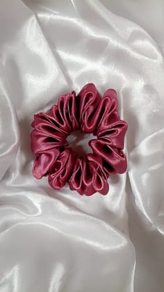 Assorted Satin Hair Scrunchies - Set of 7