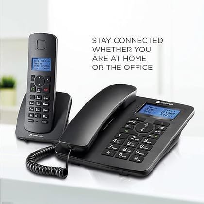  Motorola Voice C42 Corded Telephone with Digital Cordless Handset
