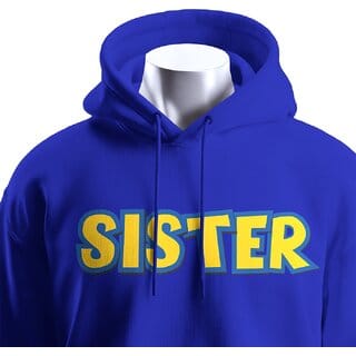 BULL CLOTHING SISTER Dark Blue Hoodie with 60 Cotton / 40 Polyester  280 GSM Fleece for Softness and Comfort (L)