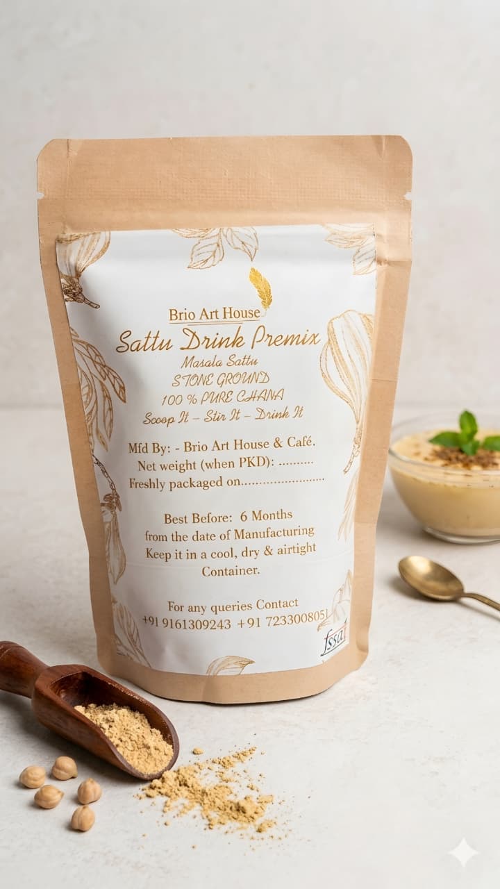 Masala Sattu Stone Ground (100% Pure Chana) 100g