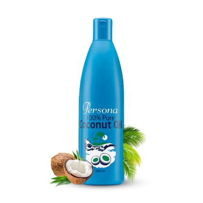 MAHIDA & SONS PERSONA 100% PURE COCONUT OIL | ORIGINAL | VIRGIN | 100% PURE NATURAL COCONUT OIL | MULTIPURPOSE HAIR AND SKIN OIL | HAIR OIL | NO PARABENS, SULPHATE AND SILICONE | ANTI-HAIRFALL |