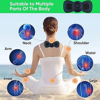 Foot Massager Pain Relief Wireless Electric EMS Massage Portable Folding Automatic with 8 Mode19 Intensity for Therapy New Model-2026 & Body Massager