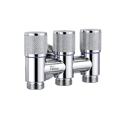 Curio 3 Way Silver Laundry Faucet Silver Stainless Steel Angle Valve Curio 3 Way Silver Laundry Faucet Silver Stainless Steel Angle Valve