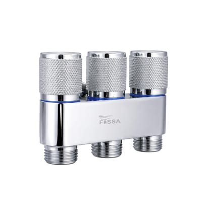 3 Way Galaxy Silver Laundry Faucet Stainless Steel Angle Valve Without Nozzle