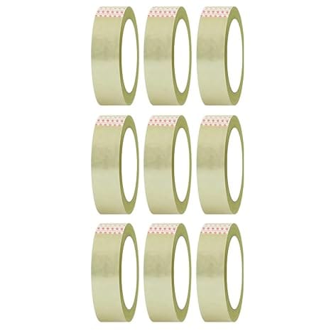 NAINA -Cello Tape | 1 Inch (24mm x 65m), Transparent | Set of 10 | 