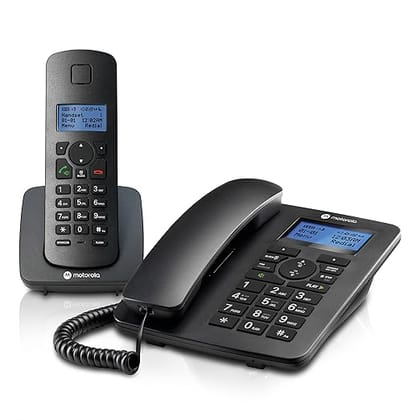  Motorola Voice C4201 Corded Telephone with Digital Cordless Handset
