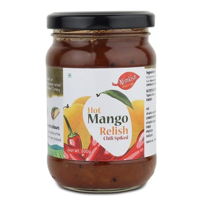Nimkish Hot Mango Relish | 300g | Himalayan Artisan Chutney | No Preservatives | Made in Kullu
