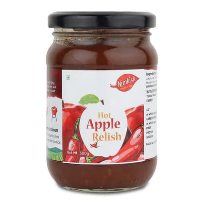 Nimkish Hot Apple Chutney | 300g | Himalayan Artisan Chutney | No Preservatives | Made in Kullu