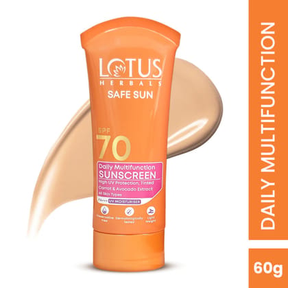 Lotus Herbals Safe Sun Daily Multi-Function Sunscreen SPF 70 PA+++ (60gm)