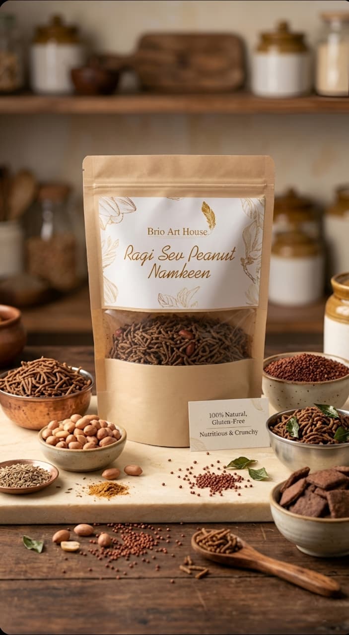 Ragi Sev Peanut Namkeen (200g)