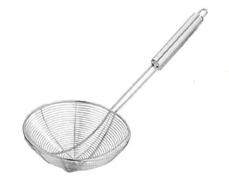 Mii Art Stainless Steel Strainer/skimmer for Safe & Easy Deep Frying, Boiling, Draining