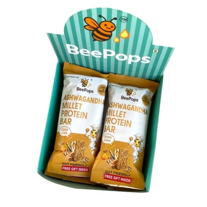 BeePops Millet Protein Bars-Ashwagandha (6NX30G)