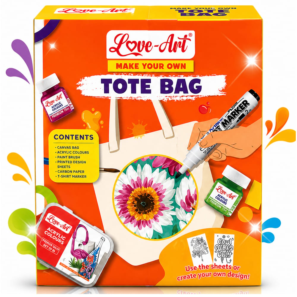 DIY Tote Bag Painting Kit for Adults & Kids
