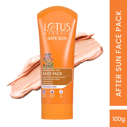 Lotus Herbals Safe Sun Detan After-Sun Face Pack (100g) Lotus Herbals Safe Sun Detan After-Sun Face Pack (100g)